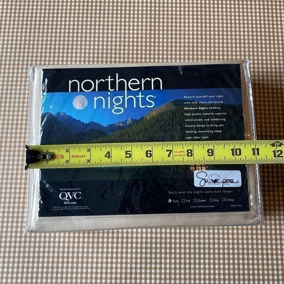 Northern Nights 100% Supima Cotton Ivory sheet set. Twin size. NWT. Unopened - Picture 13 of 14